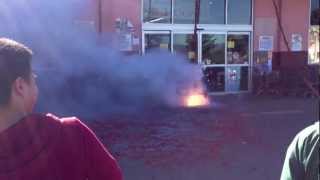 LOUD Firecrackers to Celebrate Lunar New YearVietnamese New Year 2013 San Jose CA [upl. by Acinorehs]