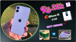 🍎iPhone 12 cashify ₹22k only🤯 Happy customer 😍 refurbished [upl. by Mond]