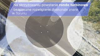 W Toruniu powstanie nowe rondo turbinowe [upl. by Notsle]