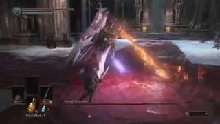 Just Gameplay  Parrying Pontiff Sulyvahn Dark Souls 3 [upl. by Arakahs]