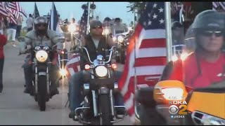 Privilege And Honor Patriot Guard Riders Escort Fallen Airmans Family To Chapel [upl. by Gass]