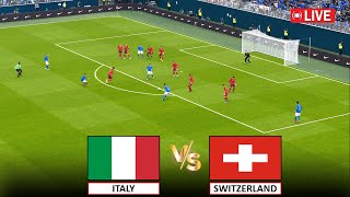 🔴LIVE  SWITZERLAND vs ITALY FULL MATCH LIVE I EURO 2024 KNOCKOUT STAGE I eFootball Pes 21 Gameplay [upl. by Atipul]