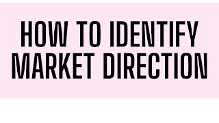 How to find Market Direction for option selling  Technical Analysis [upl. by Suinuj]