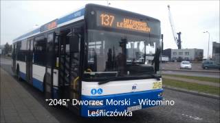 Autobusem po Gdyni Linia 137 2045 Kier Witomino Leśniczówka Linia zlikwidowana [upl. by Acinomad]