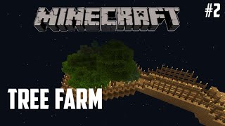 I made a tree farm in Minecraft  One block servival series gameplay 2 [upl. by Reamy]