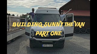 VANBUILD  SUNNY THE VAN  OUR FUTURE HOME  PART ONE [upl. by Nnayhs127]