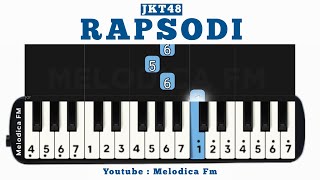 Not Pianika Rapsodi  JKT48  Easy Pianika Tutorial [upl. by Ahsratal]