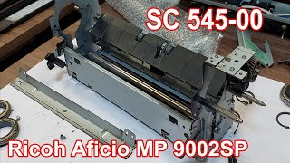 SC54500 Error  Ricoh Aficio MP 9002SP  6002SP  Replacing Fuser Lamp  Hot Roller  Thermistor [upl. by Okier360]