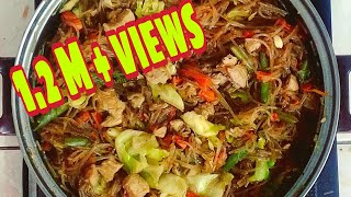 Pancit Sotanghon Guisado  Stirfry Vermicelli Noodles [upl. by Areid]