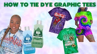 How To Tie Dye a Graphic Shirt [upl. by Chen]