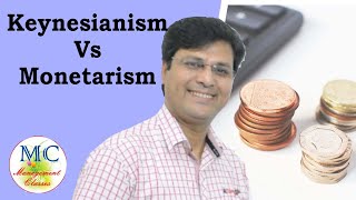 Keynesianism vs Monetarism in Hindi [upl. by Gibbs]