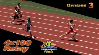 2023 TF  CIFss Finals D3  4x100 Relay Boys [upl. by Intihw961]