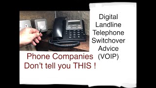 How to Video  Analogue to Digital Telephone Landline Switchover Advice VOIP [upl. by Hinkle]