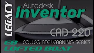 E8 INVENTOR LOFTS  Modeling a Toy Sail Boat Hull [upl. by Yelwah]