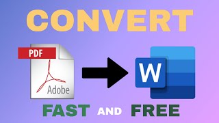 How To EASILY Convert PDF to Word  True and Scanned PDF [upl. by Oirasan460]