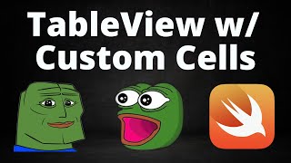 How to Make a TableView w Custom Cells Programmatically Swift UIKit [upl. by Erdnaid]