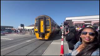 Barmouth South Level Crossing Gwynedd [upl. by Annahsat]