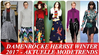 Damenröcke herbst winter 2017 aktuelle modetrends [upl. by Janith]