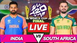 INDIA vs SOUTH AFRICA Live T20 WC 2024 FINAL Match  IND vs SA Live Commentary  T20 World Cup Final [upl. by Elleniad]