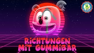 Learn Directions in GERMAN  Richtungen Mit Gummibär  Kids Learning Gummy Bear [upl. by Aldora953]