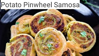 pinwheel samosa recipe  samosa pinwheels  Easy Samosa with muqaddas recipes [upl. by Ashli]