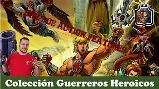 Colección MOTU 200x Guerreros Heroicos con sus action features [upl. by Zins]