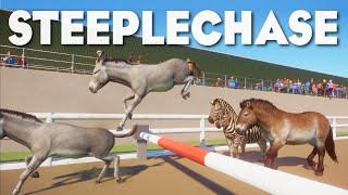 Zebra vs Horse vs DONKEY Planet Zoo Racing Challenge [upl. by Hajidak965]