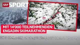 Der 53 Engadin Skimarathon Ein Klassiker über 42 km – Zeitreise amp Visualisiert [upl. by Curt]