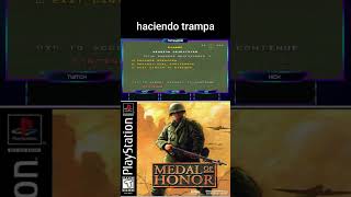 MEDAL OF HONOR PS1PSX  cheats  Códigos secretos shorts gameplay playstation [upl. by Tillo]