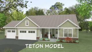 Teton Home Floor Plan by Wausau Homes [upl. by Eniluj23]