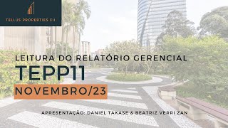 Leitura Relatório Gerencial  Novembro 23 [upl. by Krm843]