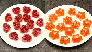 2 Types of Gummy Candy Recipe  Jujubes Recipe  Jello Candy Recipes  PandS [upl. by Jule188]