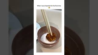 When I use chopstick for the first time 😂meme explore [upl. by Lemaj]