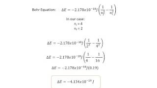 Calculations with the Bohr Planck and Rydberg Equations [upl. by Sumner]