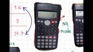 Interpolate by Casio fx350MS [upl. by Eloisa]