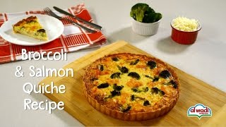 Broccoli amp Salmon Quiche Recipe [upl. by Zak]