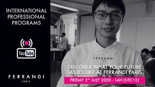 Student interview  Advanced Cuisine at FERRANDI Paris [upl. by Adrial]