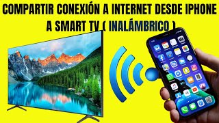 Cómo compartir internet datos móviles desde tu iPhone a cualquier televisor Smart [upl. by Latsirc]