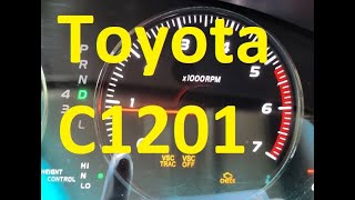 Causes and Fixes Toyota C1201 Code Engine Control System Malfunction [upl. by Naujaj]