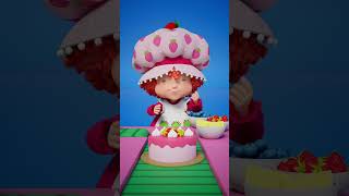 Cake Icing amp Fruit Tasting Fun strawberryshortcake shorts [upl. by Earazed]