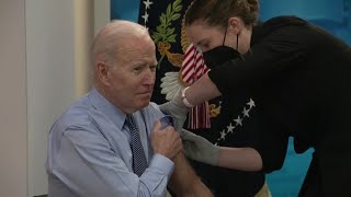 Biden Gets His Second Covid Booster Shot [upl. by Curzon]