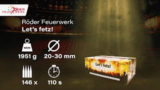 Röder Feuerwerk  Verbundfeuerwerk Lets Fetz [upl. by Oicul]