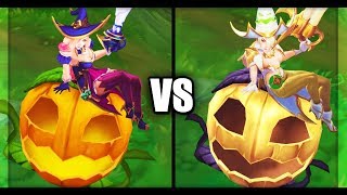 Bewitching Miss Fortune vs Prestige Bewitching Miss Fortune Skins Comparison League of Legends [upl. by Lonne]