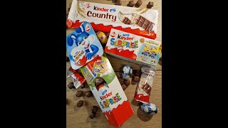 ASMR NewSome Lots Choclate Unpacking Melk Choclate Kinder Surprise Kinder Joy 😊 That You Love [upl. by Kristoffer44]