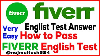 How to pass fiver english test how to pass fiverr english test 2024how to pass fiverr english test [upl. by Vic452]