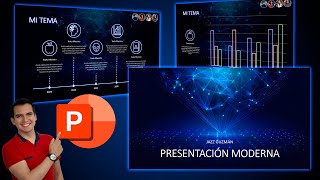 Presentación estilo Holograma NEON super fácil y moderna en PowerPoint ⚡✅ [upl. by Anehc]