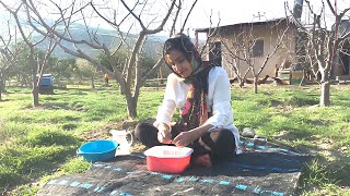 Rutin rural life in a village in northern of Iran making small fish of Caspian sea [upl. by Enimzzaj]