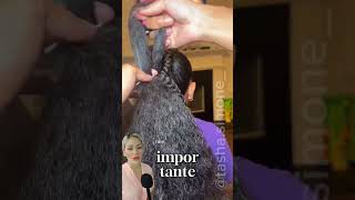 PEINADO TRENZA CADENA EN CABELLO AFRO estilismoperu peinadosfaciles belleza trenzacadena [upl. by Alleira]