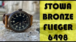 UNBOXING THE STOWA BRONZE FLIEGER 6498 [upl. by Einaled278]