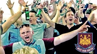 West Ham fans on the Boleyn Ground concourse big party [upl. by Wisnicki]